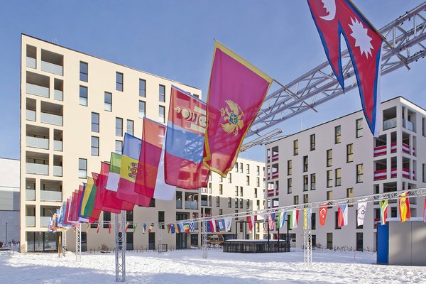 Olympisches Dorf, Sozialer Wohnbau - Geschoßwohnbau 1