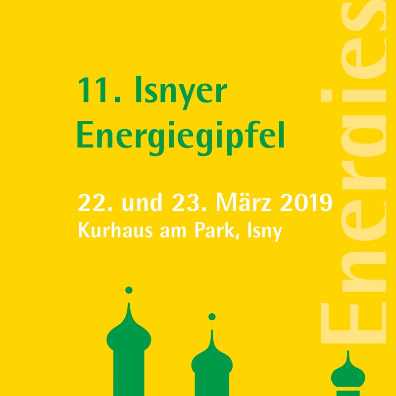 11. Energiegipfel in Isny – im Kurhaus am Park – 22. und 23.03.2019